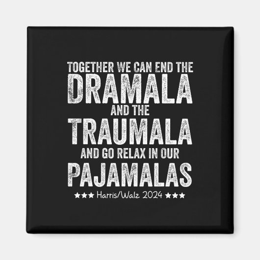 Funny Retro gemeinsam können wir die Dramala und d Magnet (Vorne)