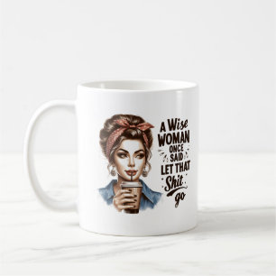 Funny Retro Girl - Sassy & Witty Vintag Tri-Blen Kaffeetasse