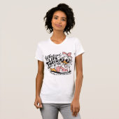 Funny Retro Girly Sassy Duck Life Quote T-Shirt (Vorne ganz)
