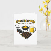 Funny Retro God Verbieten einem Vater hat Hobbies Karte (Gelbe Blume)