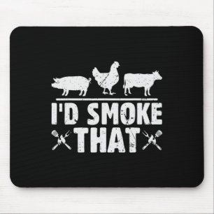 Funny Retro Grillen Party Raucher Koch Vater ich r Mousepad
