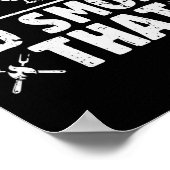 Funny Retro Grillen Party Raucher Koch Vater ich r Poster (Ecke)