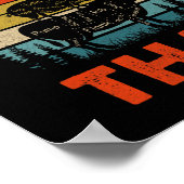 Funny Retro Grillen Party Raucher Koch Vater ich r Poster (Ecke)