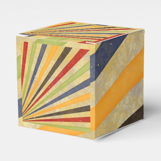 Funny Retro Grunge Rays + Ihre Idee Geschenkschachtel (Vorderseite)