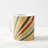 Funny Retro Grunge Rays + Ihre Idee Kaffeetasse (Vorderseite Links)