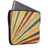 Funny Retro Grunge Rays + Ihre Idee Laptopschutzhülle (Vorne Rechts)