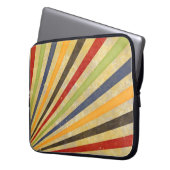 Funny Retro Grunge Rays + Ihre Idee Laptopschutzhülle (Vorderseite Links)