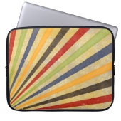 Funny Retro Grunge Rays + Ihre Idee Laptopschutzhülle (Vorderseite)