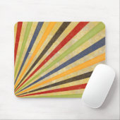 Funny Retro Grunge Rays + Ihre Idee Mousepad (Mit Mouse)