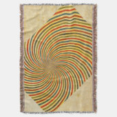 Funny Retro Grunge Swirl + Ihre Idee Decke (Vorderseite Vertikal)