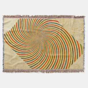 Funny Retro Grunge Swirl + Ihre Idee Decke