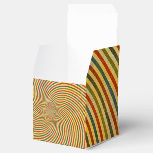 Funny Retro Grunge Swirl + Ihre Idee Geschenkschachtel