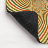 Funny Retro Grunge Swirl + Ihre Idee Mousepad (Ecke)