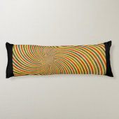 Funny Retro Grunge Swirl + Ihre Idee Seitenschläferkissen (Rückseite)