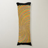 Funny Retro Grunge Swirl + Ihre Idee Seitenschläferkissen (Vorderseite Vertikal)