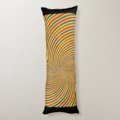 Funny Retro Grunge Swirl + Ihre Idee Seitenschläferkissen (Rückseite (Vertikal))