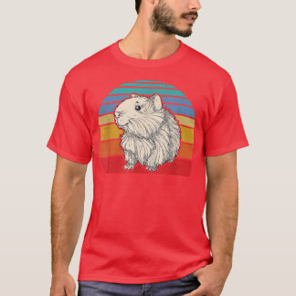 Funny Retro Guinea Pig Graphic T - Shirt