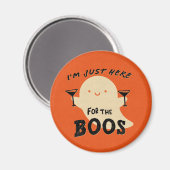 Funny Retro Halloween-Party Boo Ghost Magnet (Vorderseite/Rückseite)