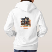 Funny Retro Halloween sprichwörtlich Spuk Haus Hoodie (Rückseite)