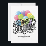 Funny Retro Happy Birthday Card Do Me A Gevor Einladung<br><div class="desc">Funny Retro Happy Birthday Card Do Me A Gevor</div>