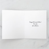 Funny Retro Happy Days Ahead Big Retirement Card Karte (Innenseite)