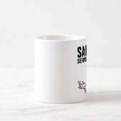 Funny Retro Hausfrau, SARCASM TÄGLICH SERVIERT Kaffeetasse (Mittel)