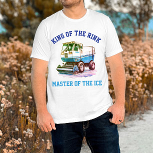 Funny Retro Hockey Eis Resurfacer King of the Rink T-Shirt
