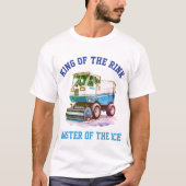 Funny Retro Hockey Eis Resurfacer King of the Rink T-Shirt (Vorderseite)