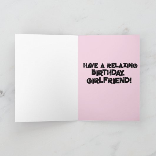 FUNNY RETRO HOUSEWIFE BIRTHDAY FRIEND CARD KARTE (Innenseite)