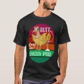 Funny Retro Hühnchen Hintern Ratet Wer Hühnerpocke T-Shirt (Vorderseite)