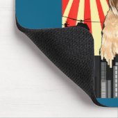 Funny Retro Japanese Dogzilla Soft Coated Wheaten Mousepad (Ecke)