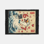 Funny Retro Japanese Goose Teacher 6 7 Meme Valent Fleecedecke (Vorderseite (Horizontal))