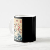 Funny Retro Japanese Goose Teacher 6 7 Meme Valent Kaffeetasse (Vorderseite Links)