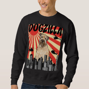Funny Retro japanische Dogzilla weich überzogenes Sweatshirt