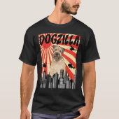 Funny Retro japanische Dogzilla weich überzogenes  T-Shirt (Vorderseite)