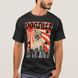 Funny Retro japanische Dogzilla weich überzogenes  T-Shirt