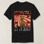 Funny Retro Japanischer Dogzilla Irish Terrier Pul T-Shirt (Design vorne)