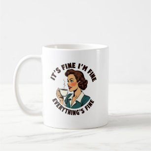 Funny Retro Kaffee Chaos Alles ist ein schönes T-S Kaffeetasse