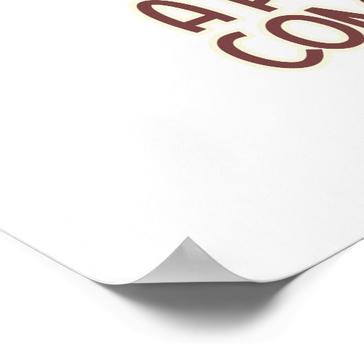 Funny Retro Kaffee und Katzen Poster (Ecke)