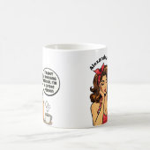 Funny Retro kein Individuelle Name am Morgen Kaffeetasse (Mittel)
