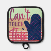 Funny Retro Kitchen Oven Mitt | Topflappen (Vorderseite)