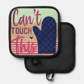 Funny Retro Kitchen Oven Mitt | Topflappen (Vorderseite/Rückseite)