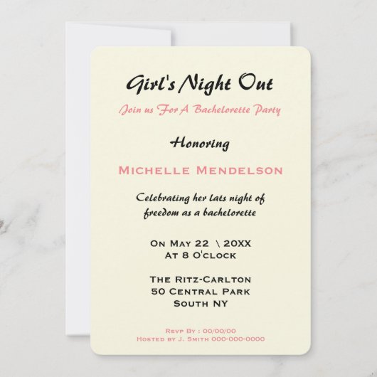 Funny Retro Klatsch Einladung (Rückseite)