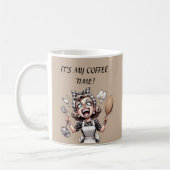 Funny retro lady customizable kaffeetasse (Links)