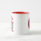 Funny Retro Lady fügt Monogramm hinzu Tasse (Zentrum)