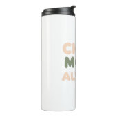 Funny Retro Lazy Day Saying Thermosbecher (Nach links gedreht)