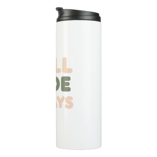 Funny Retro Lazy Day Saying Thermosbecher (Nach rechts gedreht)