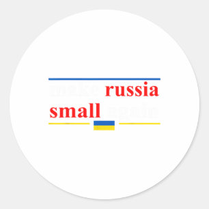 Funny Retro macht Russland wieder klein Runder Aufkleber