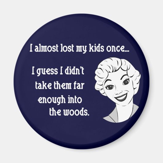 Funny Retro Mama Magnet (Vorne)