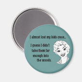 Funny Retro Mama Magnet (Vorderseite/Rückseite)